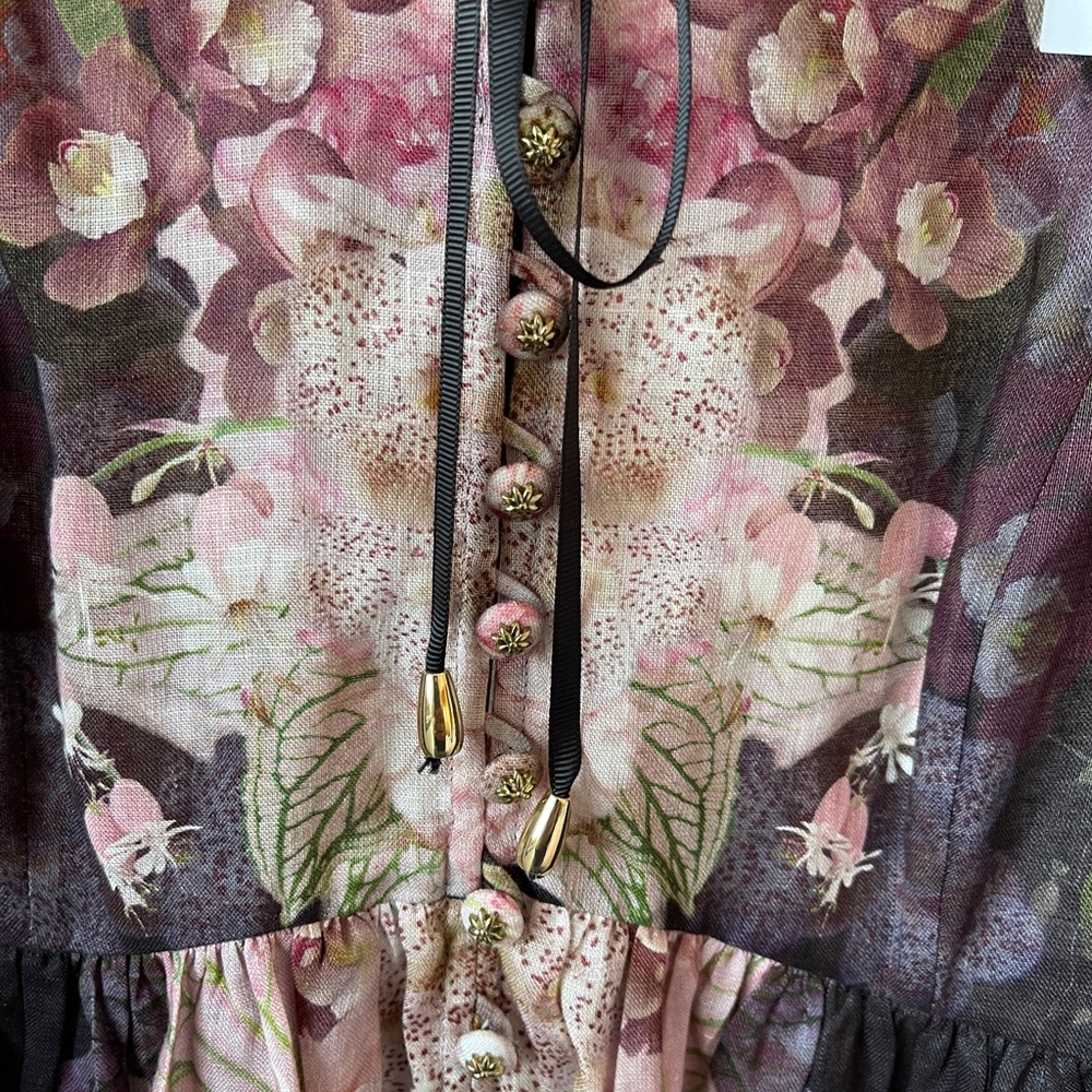 ZIMMERMAN DRESS
The Dancer Tie Neck Mini Black Garden Floral - Picture 12 of 12
